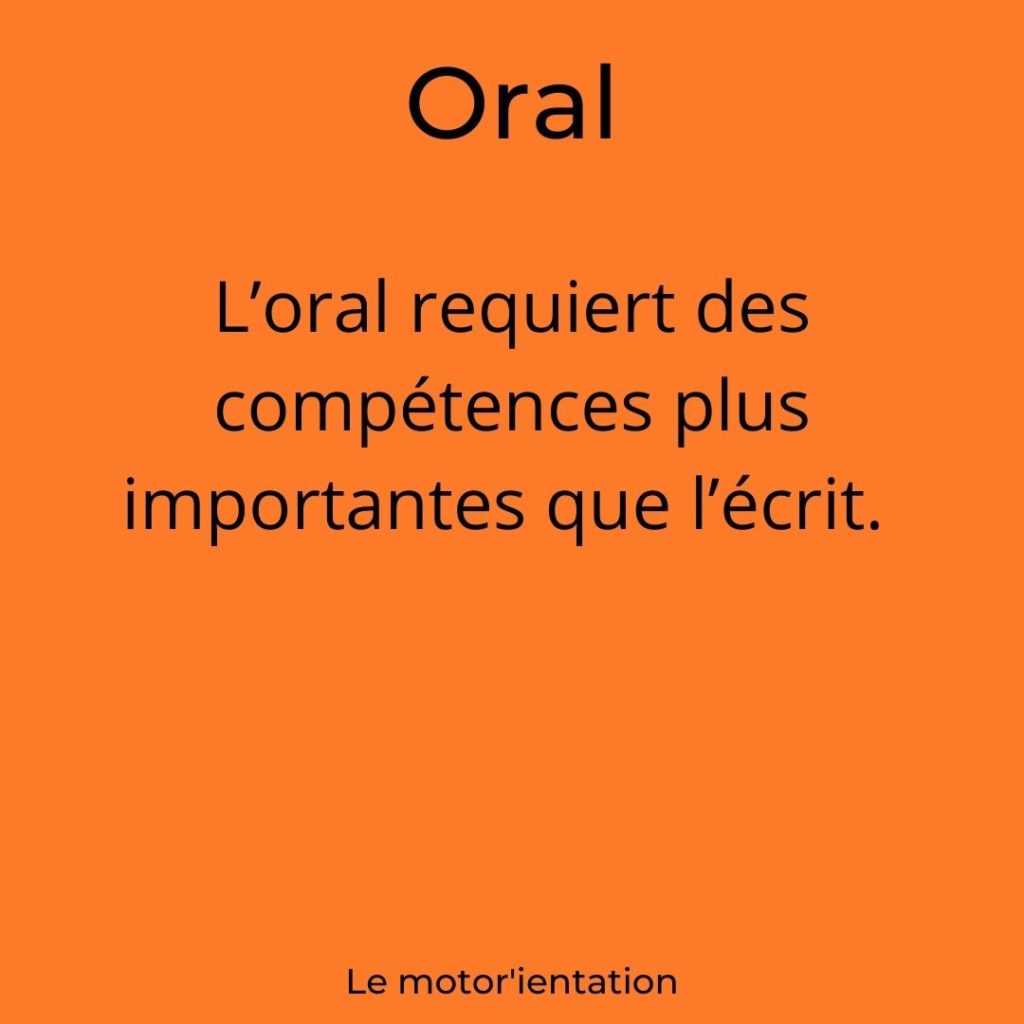 Pour faire une présentation orale, il faut savoir écrire, être structuré, connaître parfaitement son sujet, maîtriser quelques techniques de rhétorique, s’investir émotionnellement, être à l’aise dans son corps, savoir articuler, fédérer les personnes autour de ses propres idées.